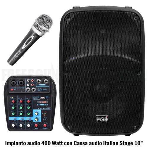Impianto audio 400 watt - 400, cassa